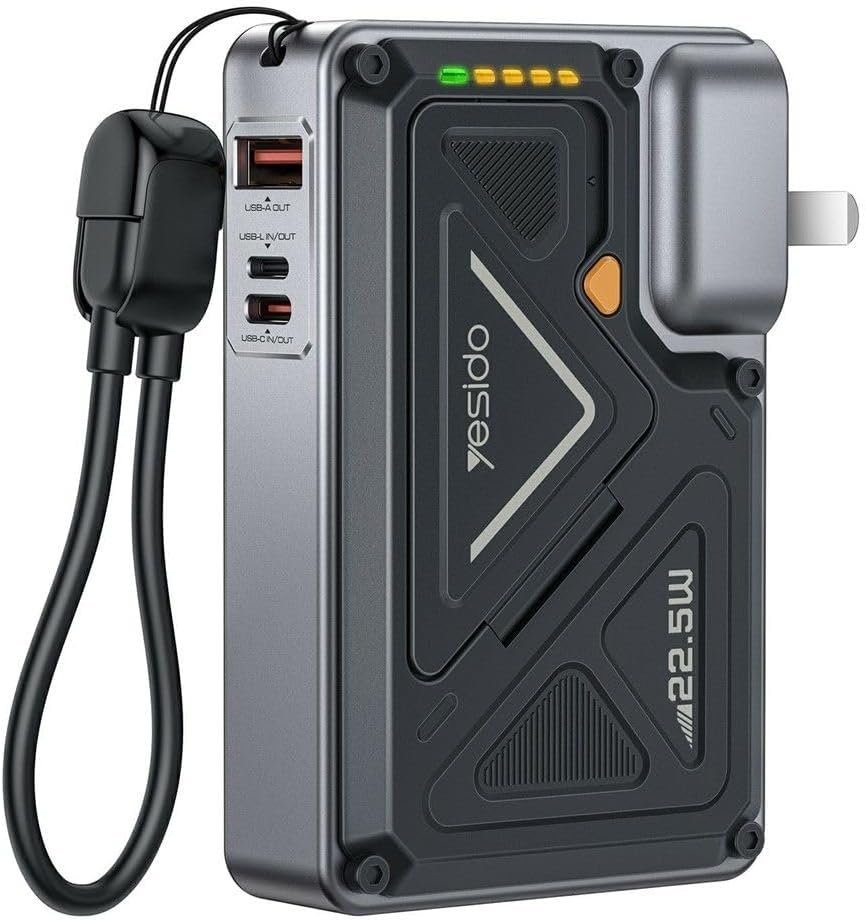 5-in-1 Wireless Power Bank — 10,000 mAh