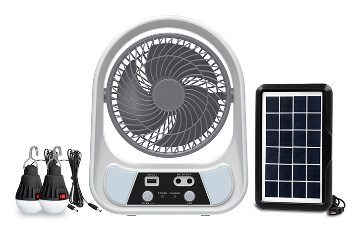 Rechargeable Solar Desk Fan