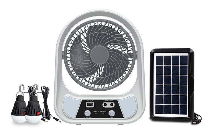 Rechargeable Solar Desk Fan