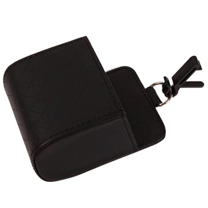 Black Car Air-Vent Mini Storage Box