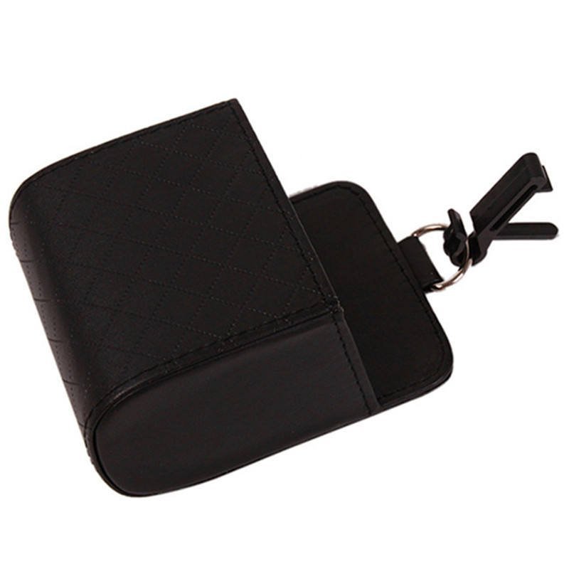 Black Car Air-Vent Mini Storage Box
