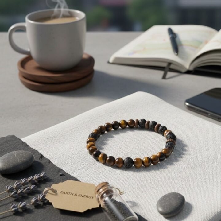 Natural Stone Beaded Bracelet